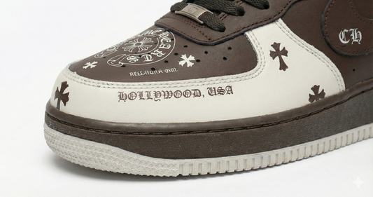 Nike Air Force Chrome Hearts Marrón