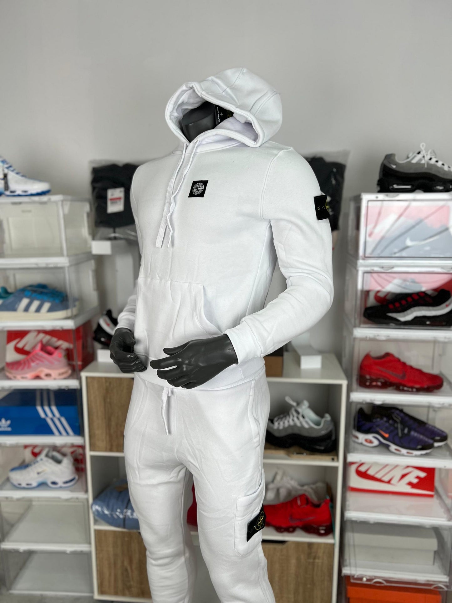 Chandal Stone Island Blanco Logo