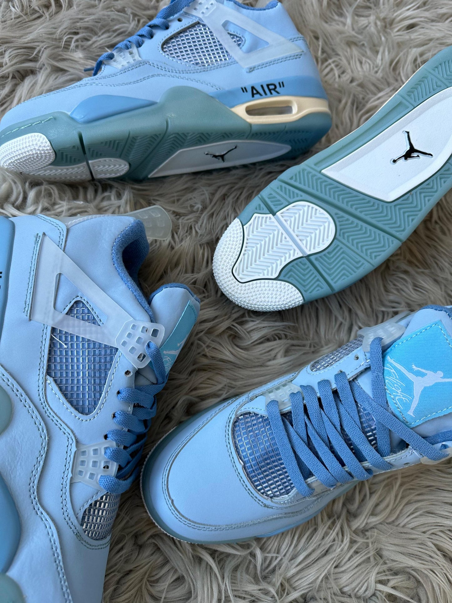 Jordan Retro 4 x Off White Azul