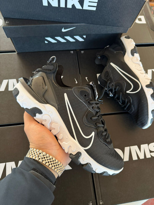 Nike React Vision Negro Blanco Tela