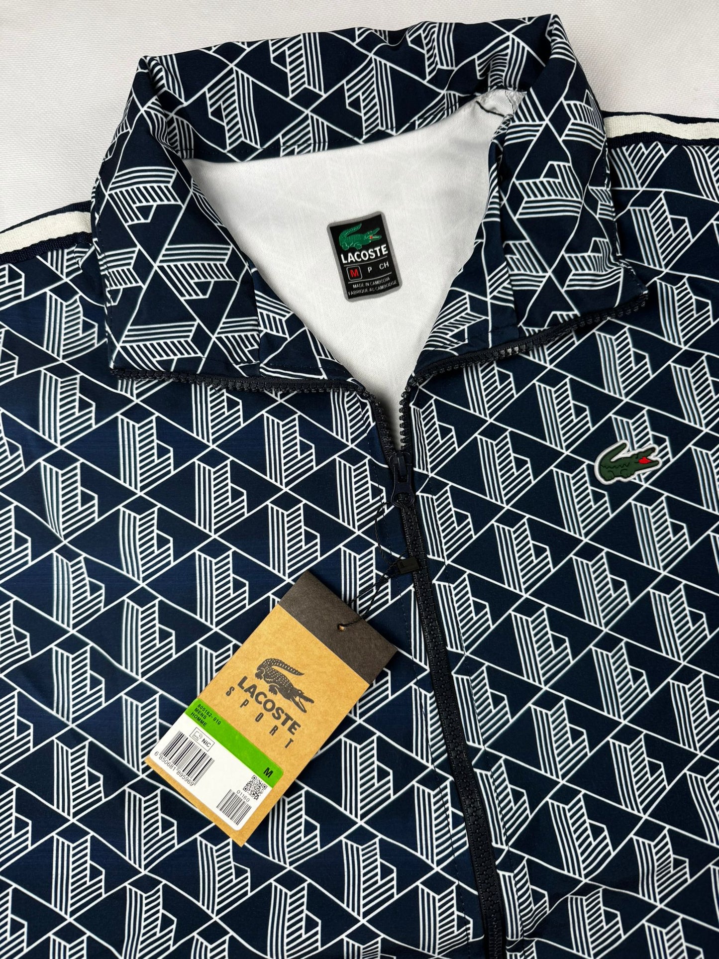 Chandal Lacoste Monograma Azul Oscuro