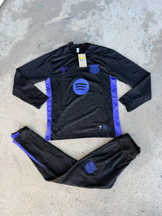 Chandal Barcelona Negro Morado