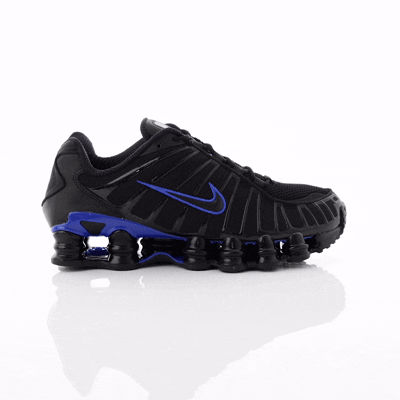 Nike Shox TL Negro Logo Azul