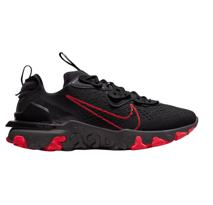 Nike React Vision Negro Logo Rojo