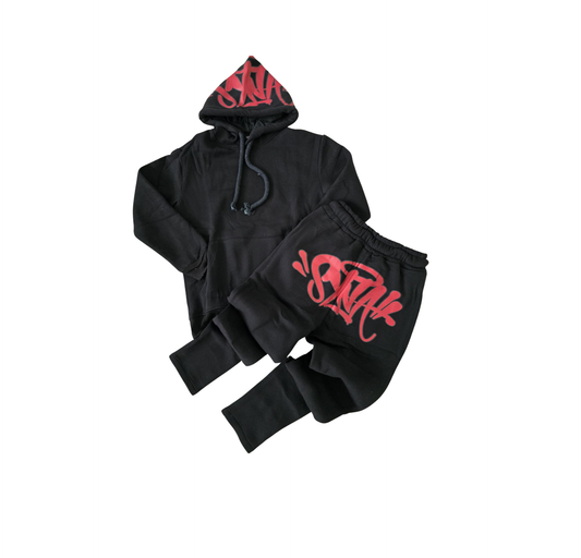 Chandal Syna World Negro Rojo