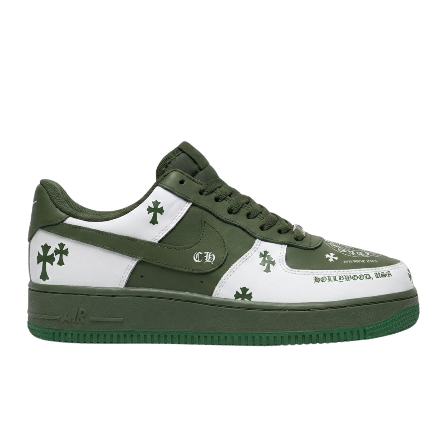 Nike Air Force Chrome Hearts Verde