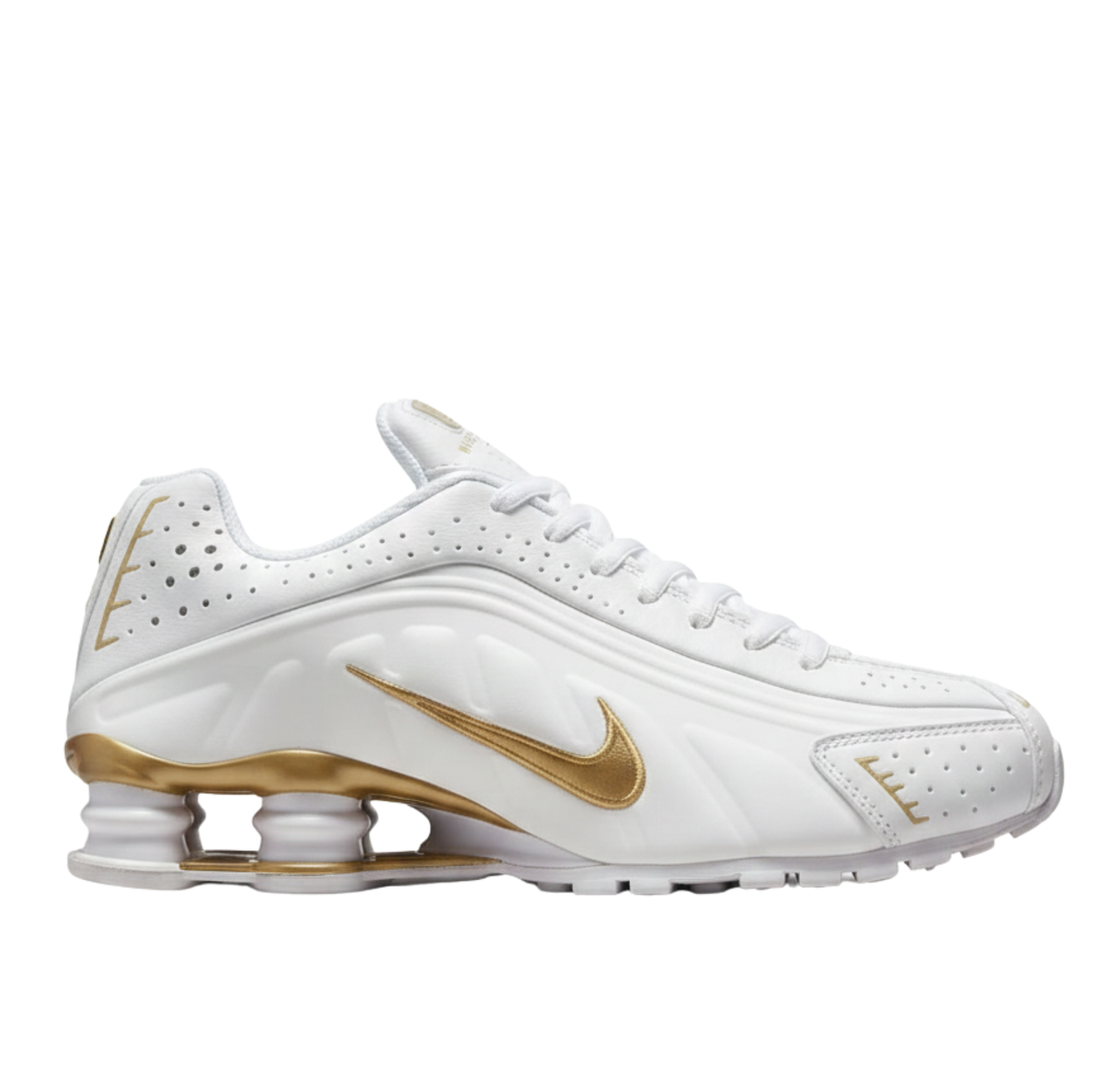 Nike Shox R4 Blanco Oro