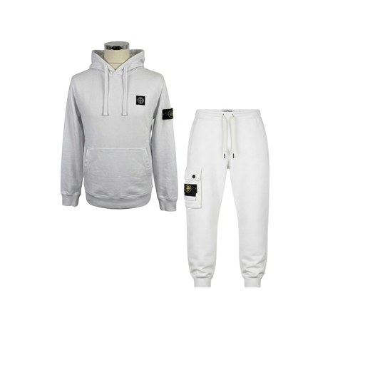 Chandal Stone Island Blanco Logo