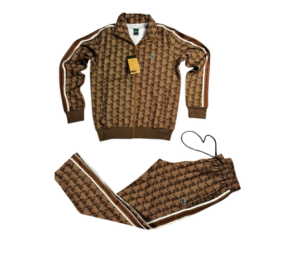 Chandal Lacoste Monograma Marron