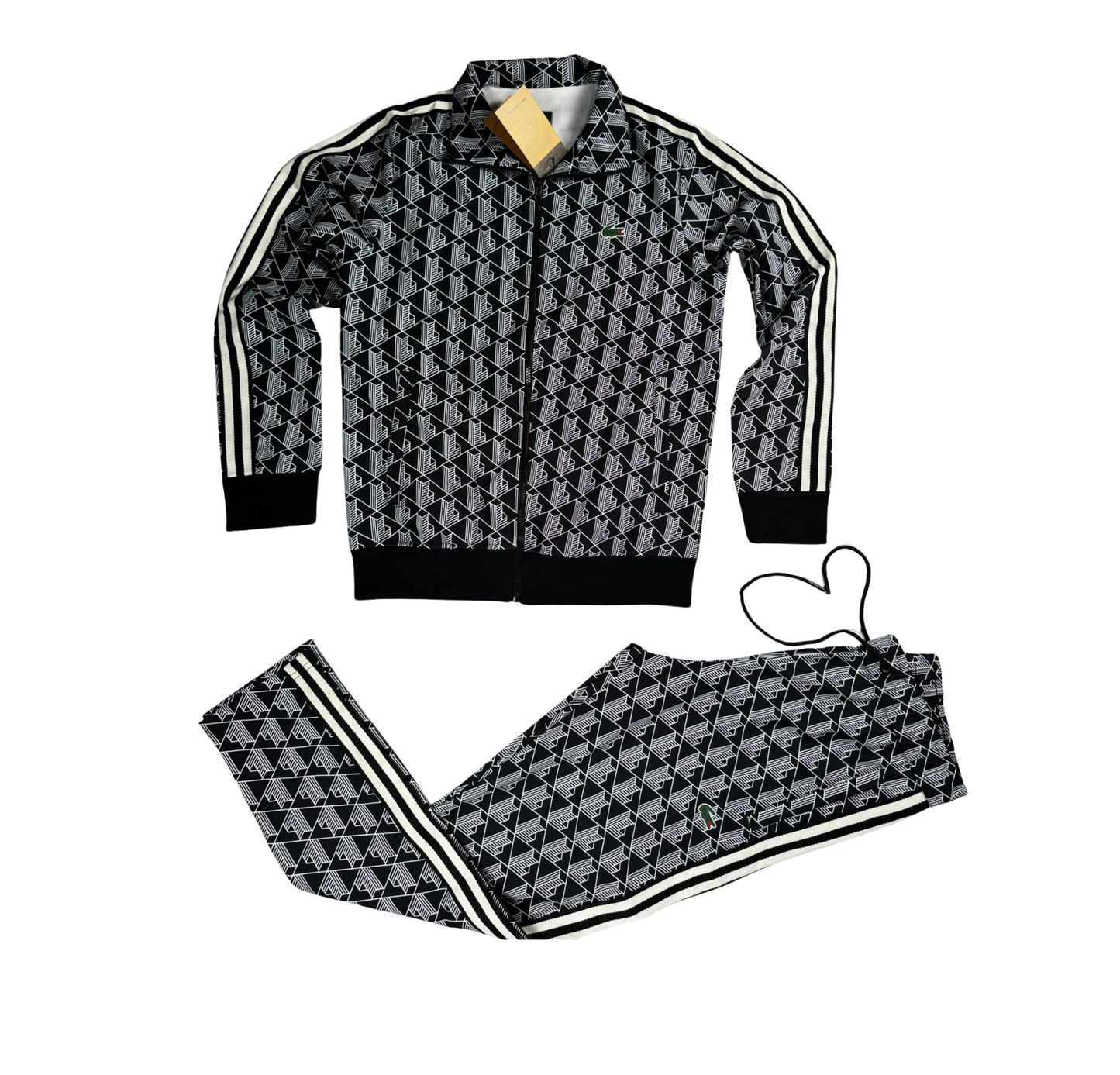 Chandal Lacoste Monograma Negro