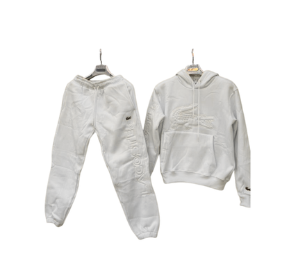 Chandal Lacoste Blanco Logo Grande