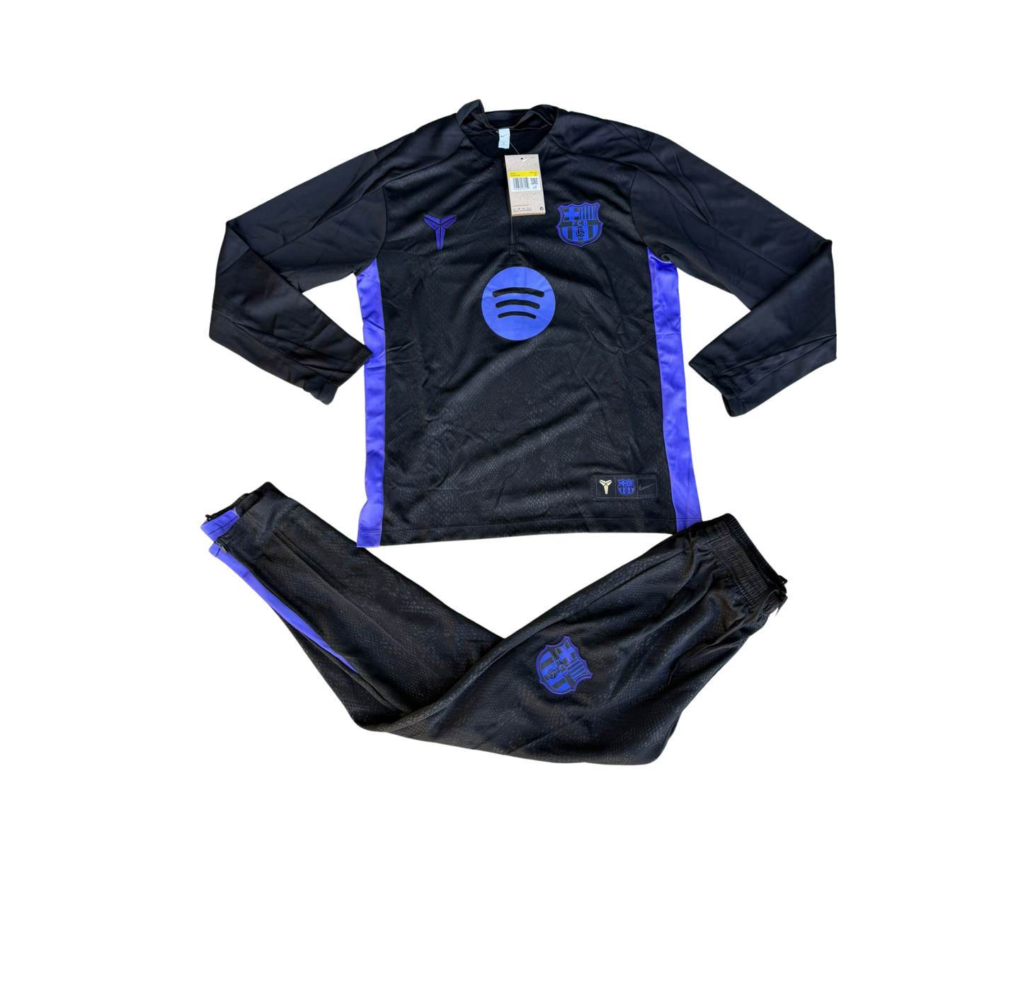 Chandal Barcelona Negro Morado