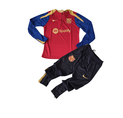 Chandal Barcelona Negro Rojo