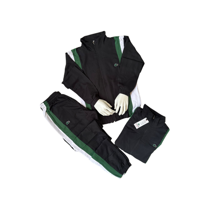 Chandal Lacoste Negro Verde