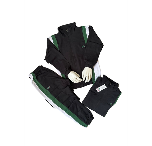 Chandal Lacoste Negro Verde