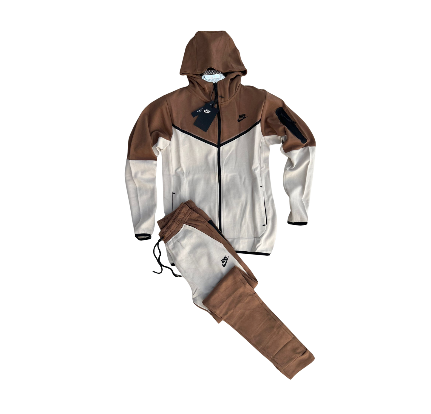 Chandal Nike Tech Fleece Marron Gris