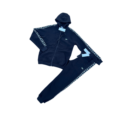 Chandal Lacoste Negro Con Cierre