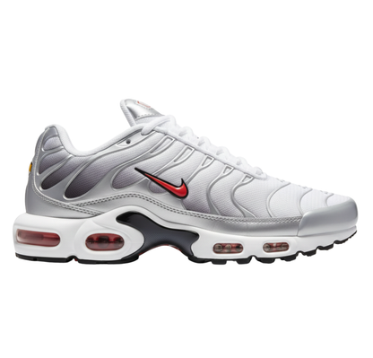 Nike TN Blanco Plata Logo Rojo