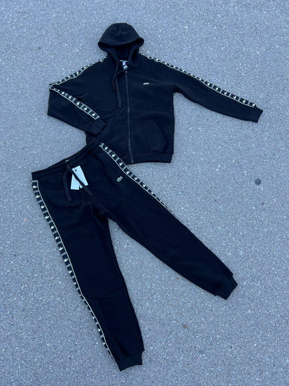 Chandal Lacoste Negro Con Cierre