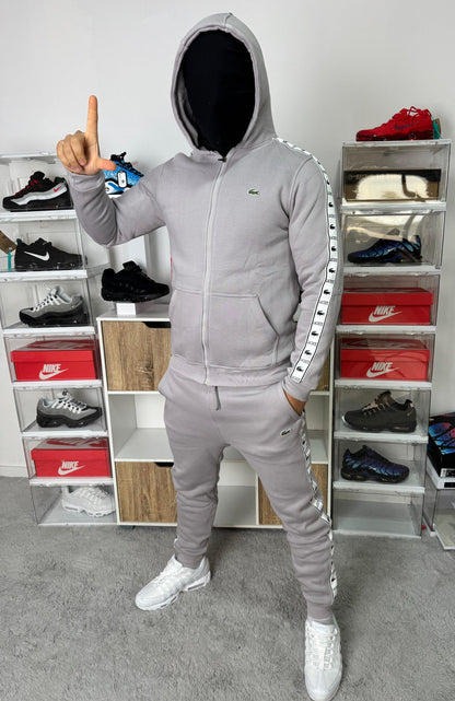 Chandal Lacoste Gris Con Cierre