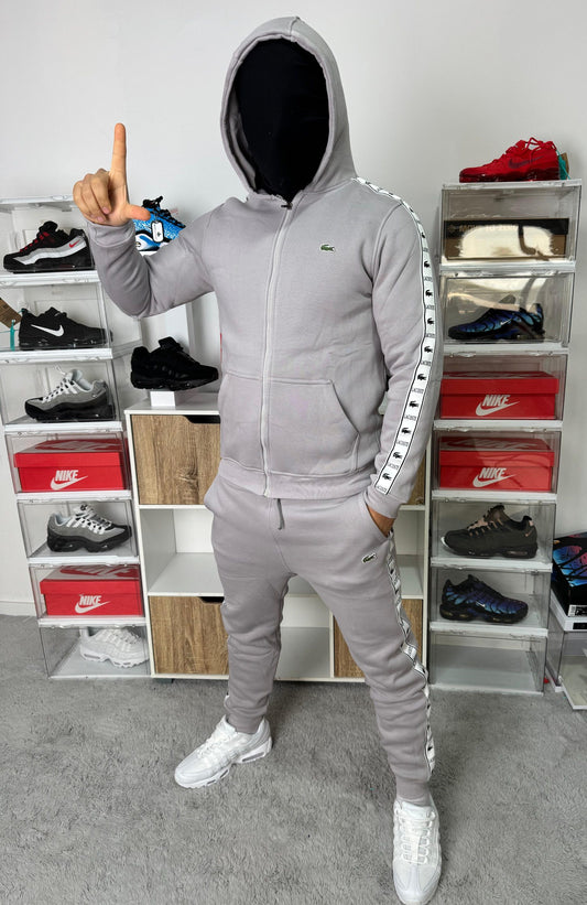 Chandal Lacoste Gris Con Cierre