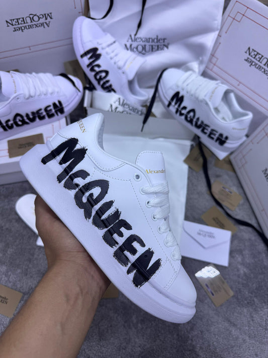 Alexander Mcqueen Blanco Grafiti