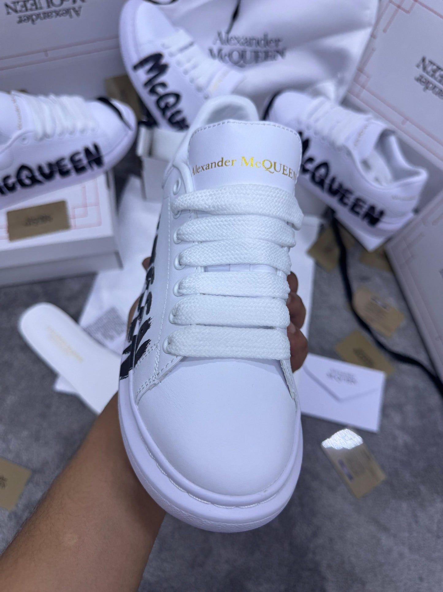 Alexander Mcqueen Blanco Grafiti