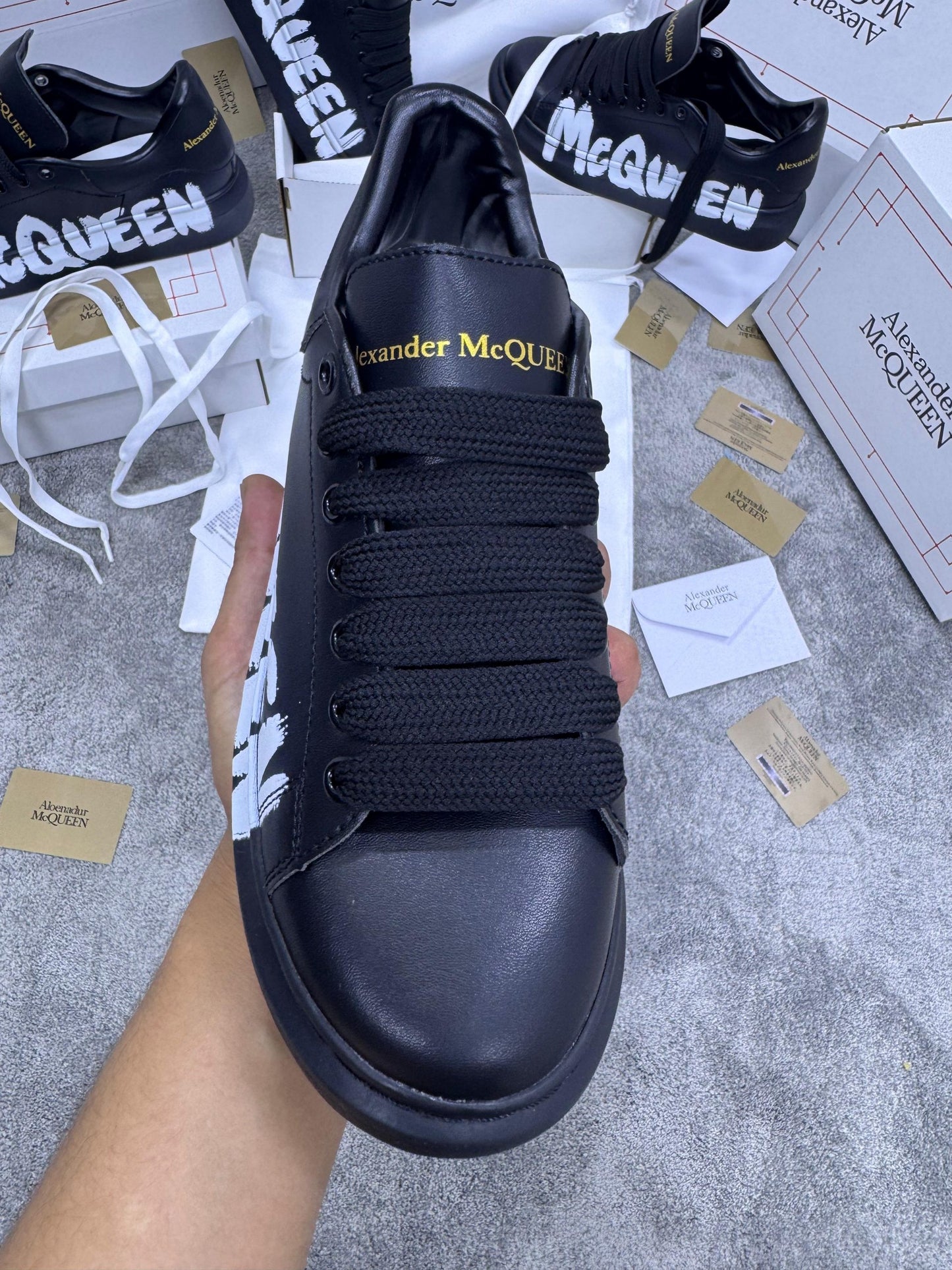 Alexander Mcqueen Negro Grafiti