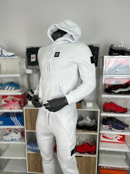 Chandal Stone Island Blanco Logo