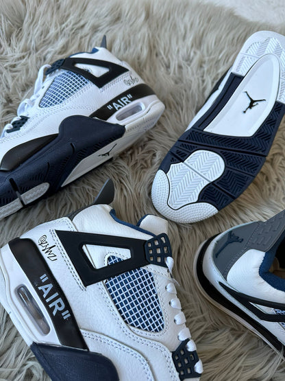 Jordan Retro 4 X Off White ¨White Blue¨