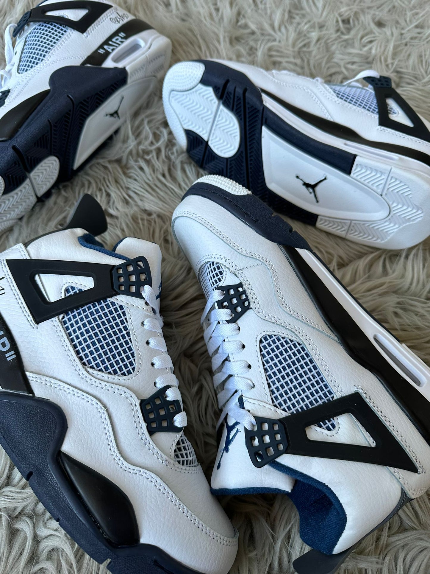 Jordan Retro 4 X Off White ¨White Blue¨