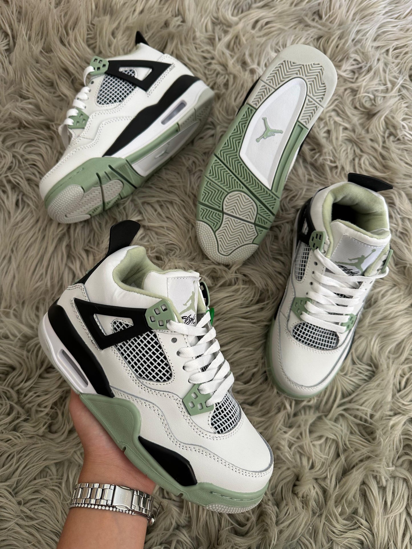 Jordan Retro 4 Espuma de mar