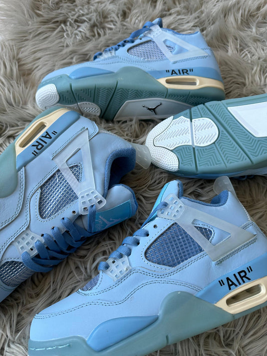 Jordan Retro 4 x Off White Azul