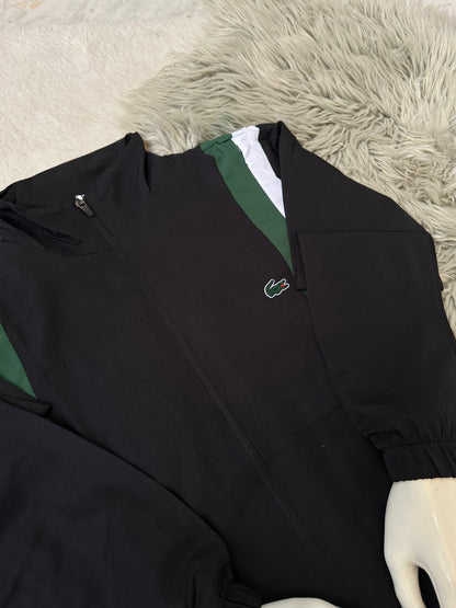 Chandal Lacoste Negro Verde