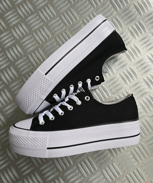Converse Negro Tela