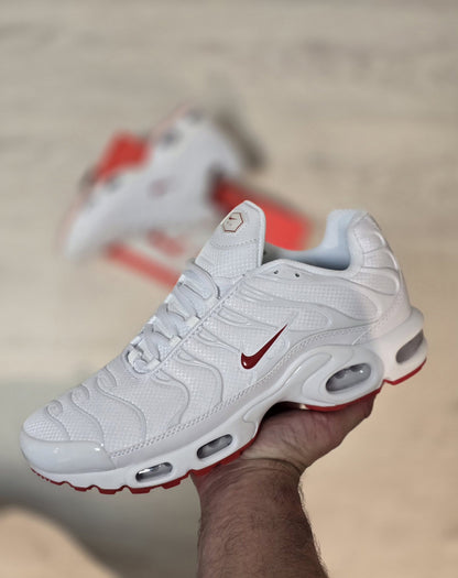Nike TN Blanco Logo Rojo