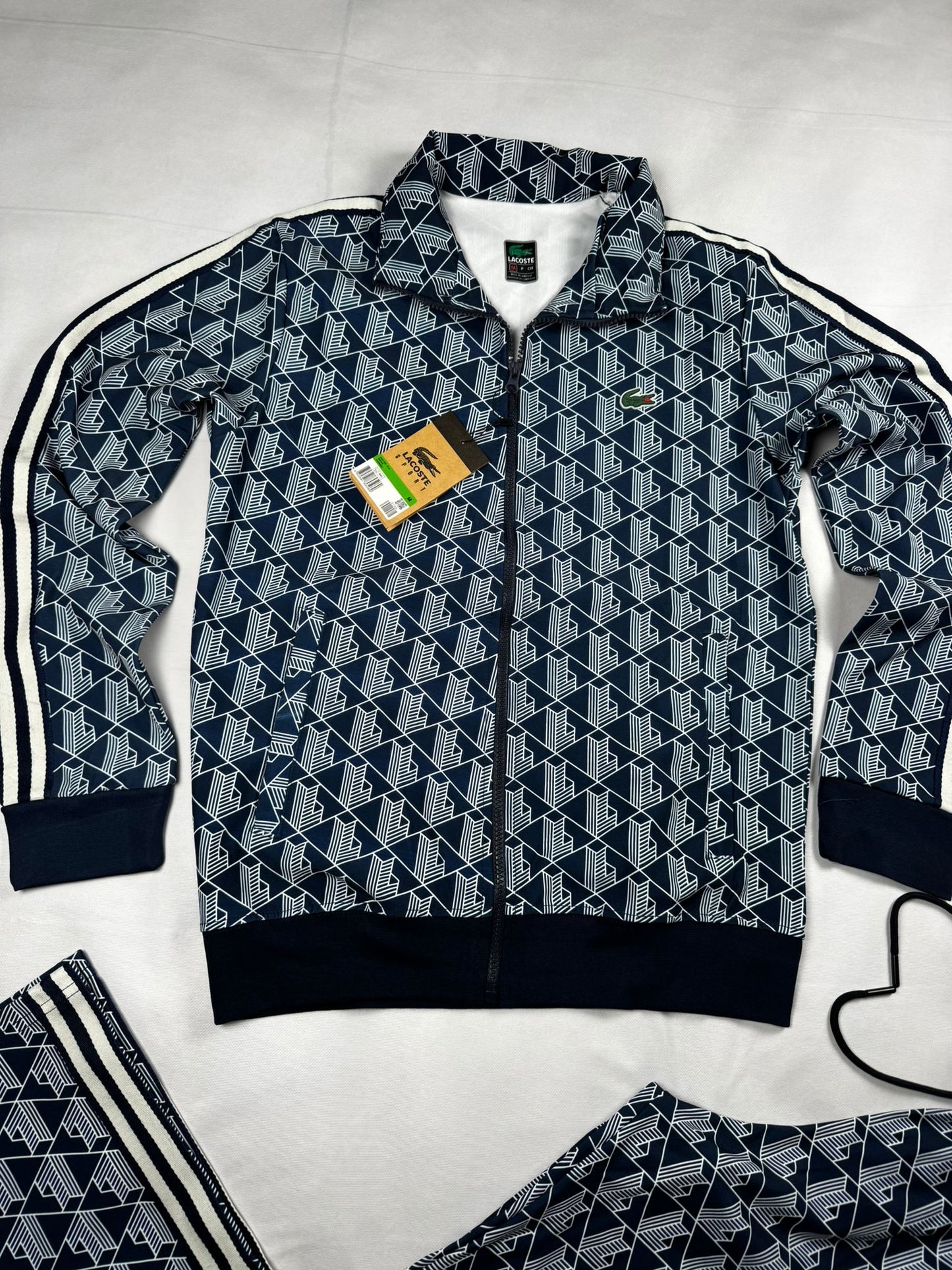 Chandal Lacoste Monograma Azul Oscuro