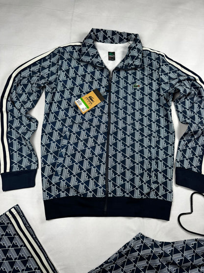 Chandal Lacoste Monograma Azul Oscuro