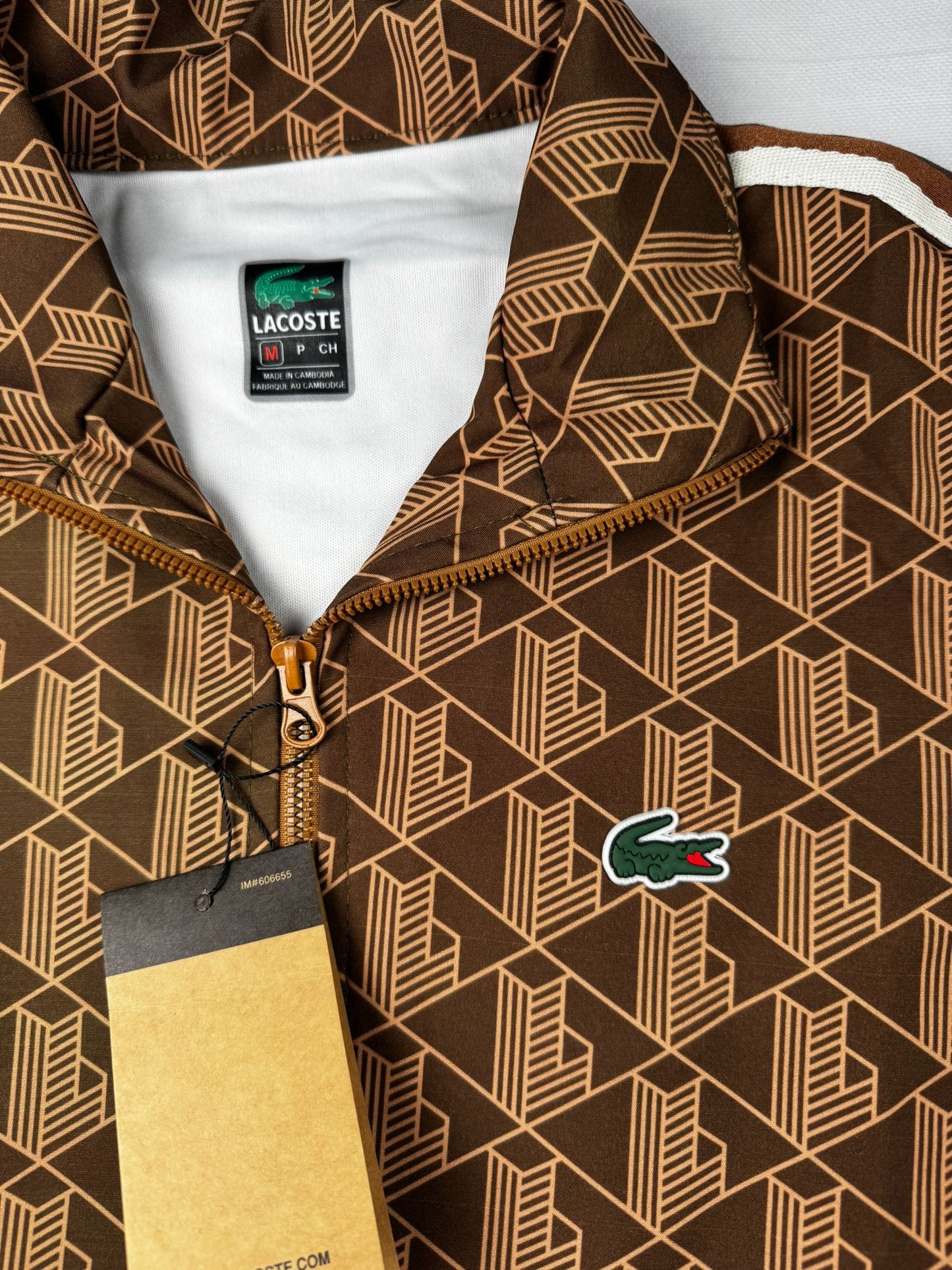 Chandal Lacoste Monograma Marron