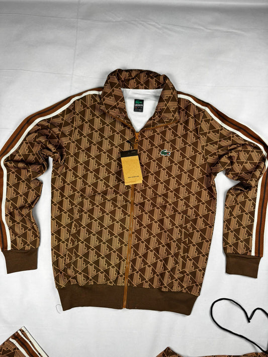 Chandal Lacoste Monograma Marron