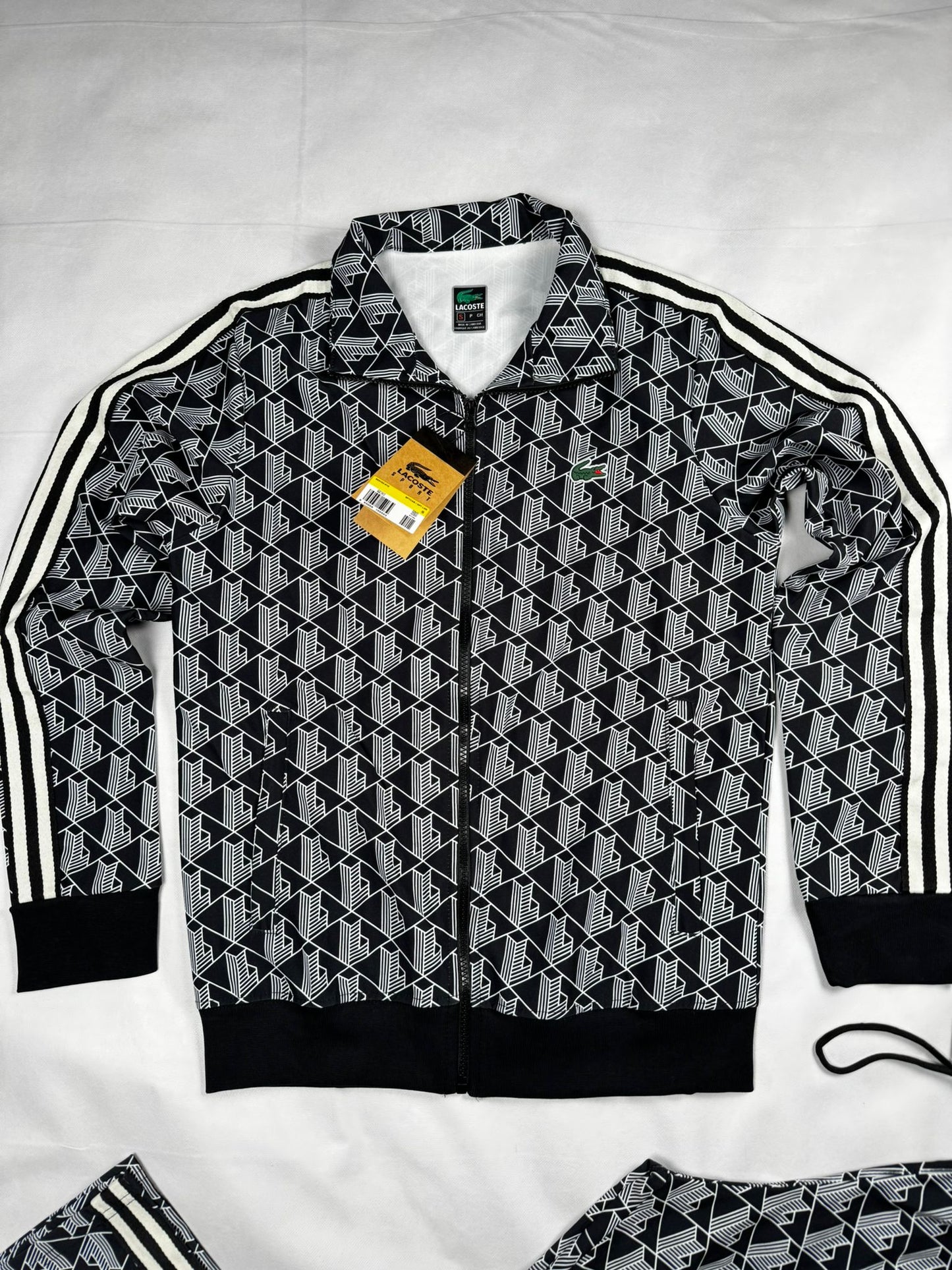 Chandal Lacoste Monograma Negro