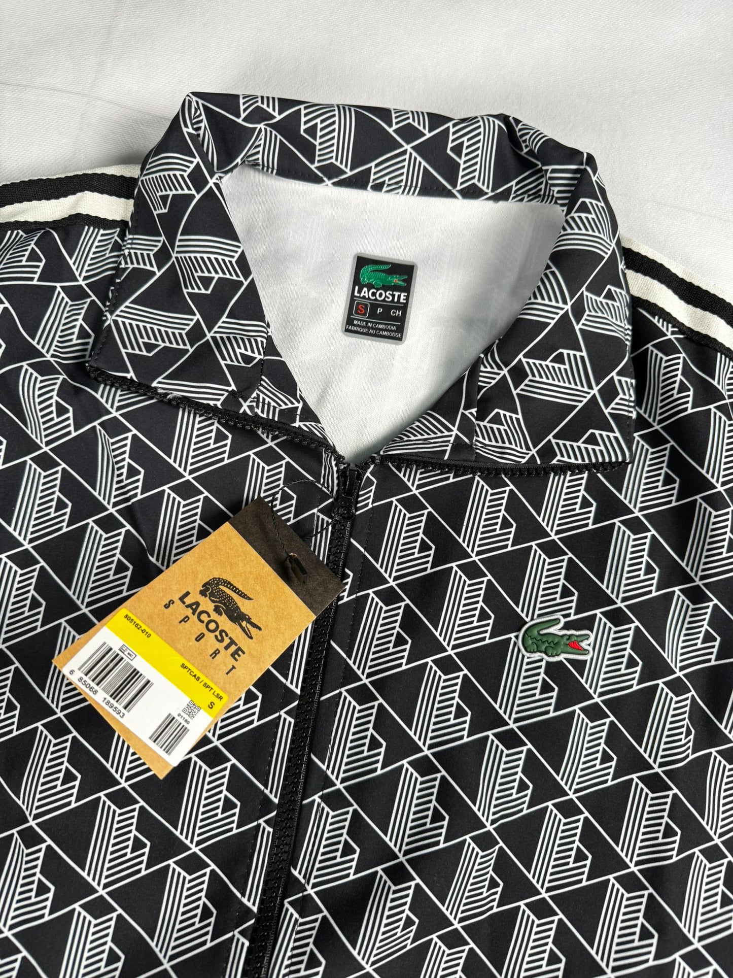 Chandal Lacoste Monograma Negro