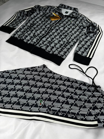 Chandal Lacoste Monograma Negro