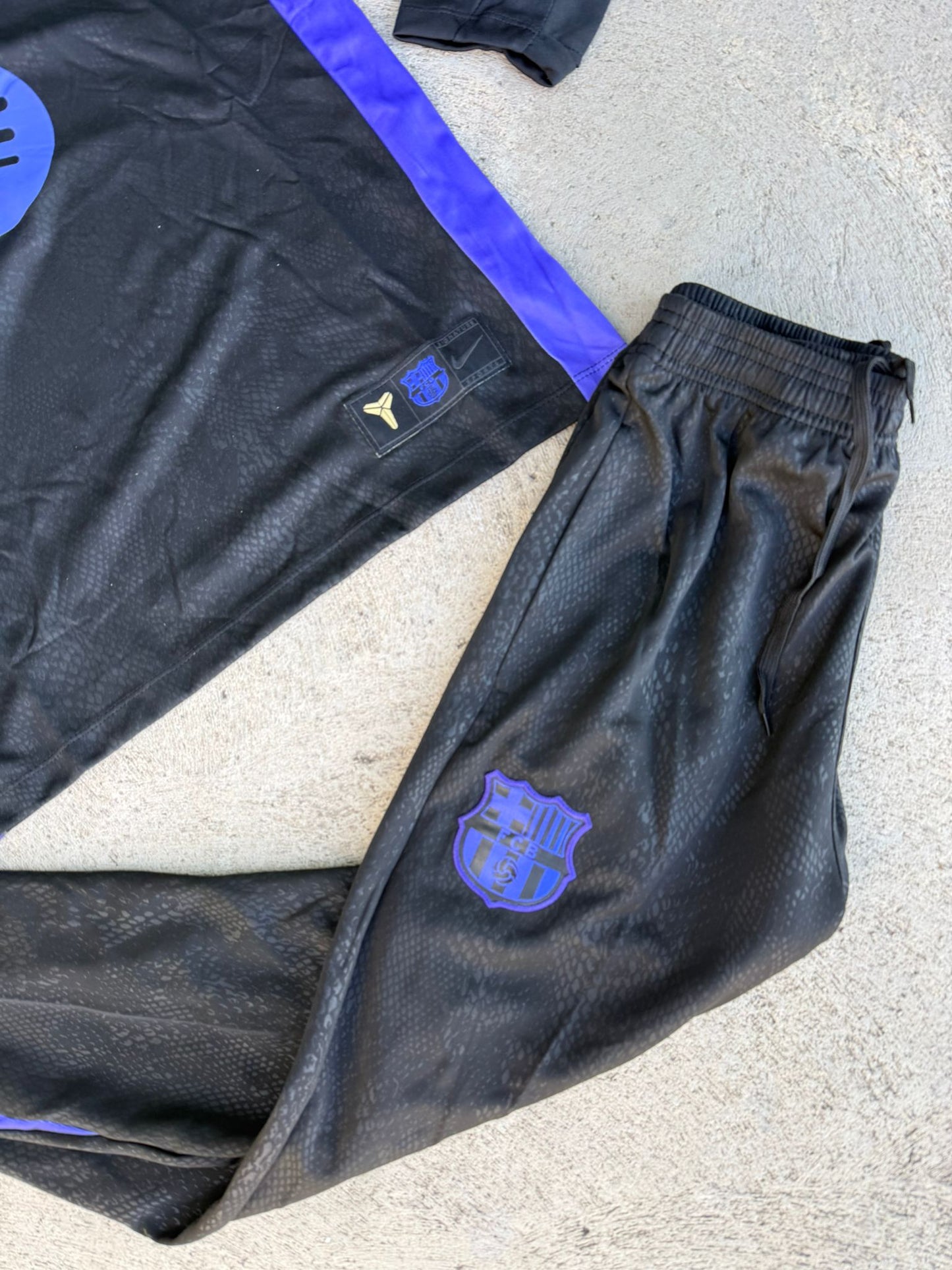 Chandal Barcelona Negro Morado