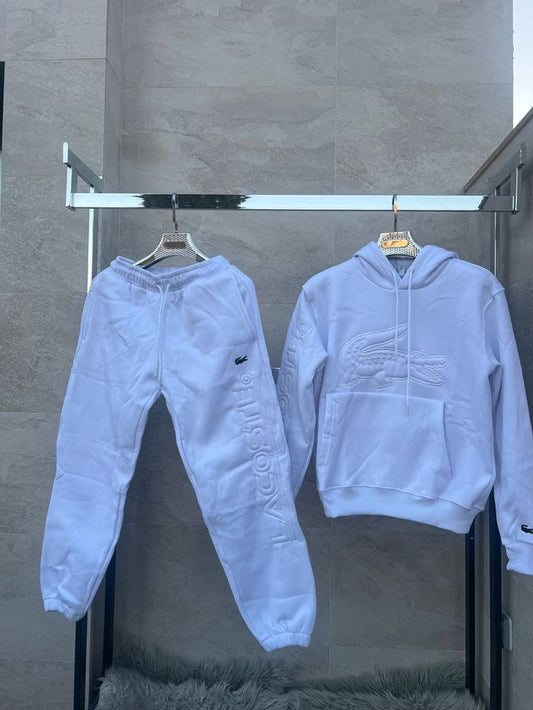Chandal Lacoste Blanco Logo Grande